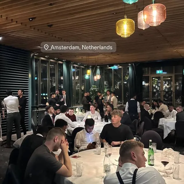 Members at a private dinner in Amsterdam