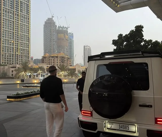 G-Wagon by the Burj Khalifa